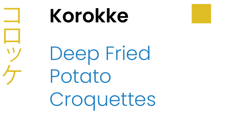 Korokke Deep Fried Potato Croquettes